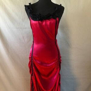 Red and Black Corseted Women's Pirate Costume